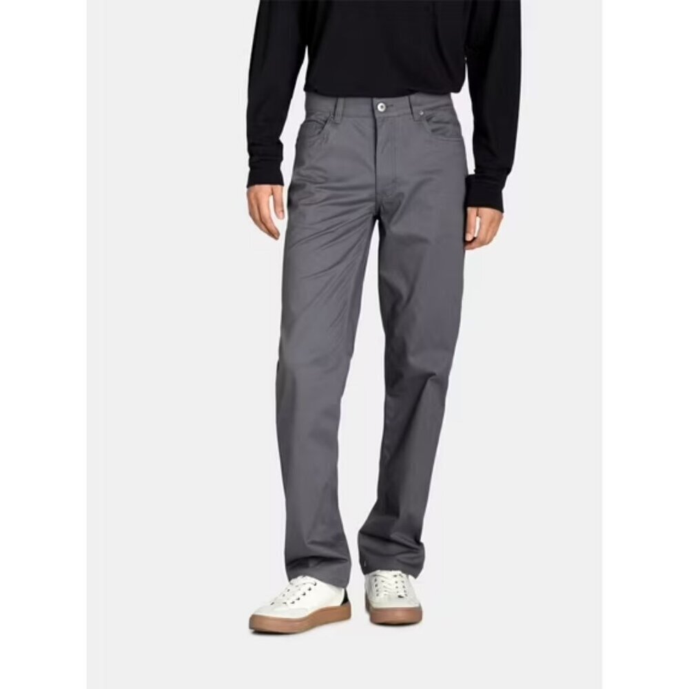 George Men's and Big Men's Premium 5 Pocket Pant, Size 42x30, Slim Fit, Gray